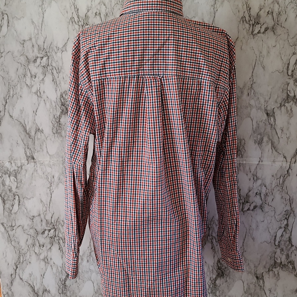 Chaps Checkered Button Down Size Large - image 4